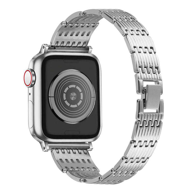 Women Smart Watch Strap Elegant Stainless Steel Watchband with Rhinestone Decorated for Apple Watch Ultra 2 49mm Series 9 45mm SE (2023) 44mm Ultra 49mm Series 8 45mm 7 45mm 6 5 4 SE 44mm SE (2022) 44mm 3 2 1 42mm Women Smart Watch Strap Elegant Stainless Steel Watchband with Rhinestone Decorated for Apple Watch Ultra 2 49mm Series 9 45mm SE (2023) 44mm Ultra 49mm Series 8 45mm 7 45mm 6 5 4 SE 44mm SE (2022) 44mm 3 2 1 42mm